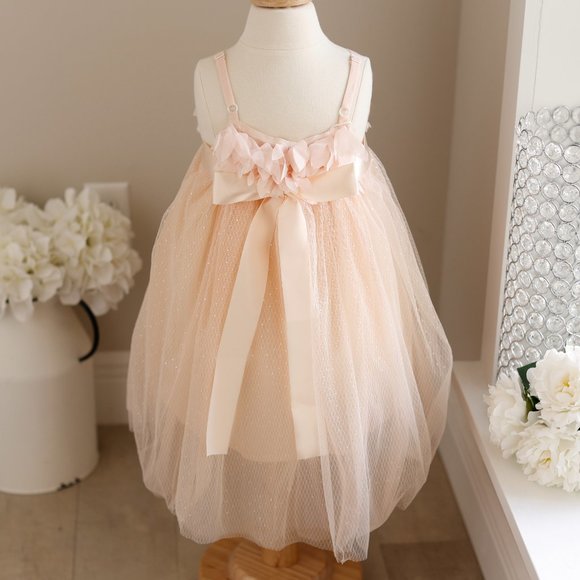 Tulle Party Dress With Adjustable Straps Matching Headband Spring Summer NWT - Picture 2 of 7
